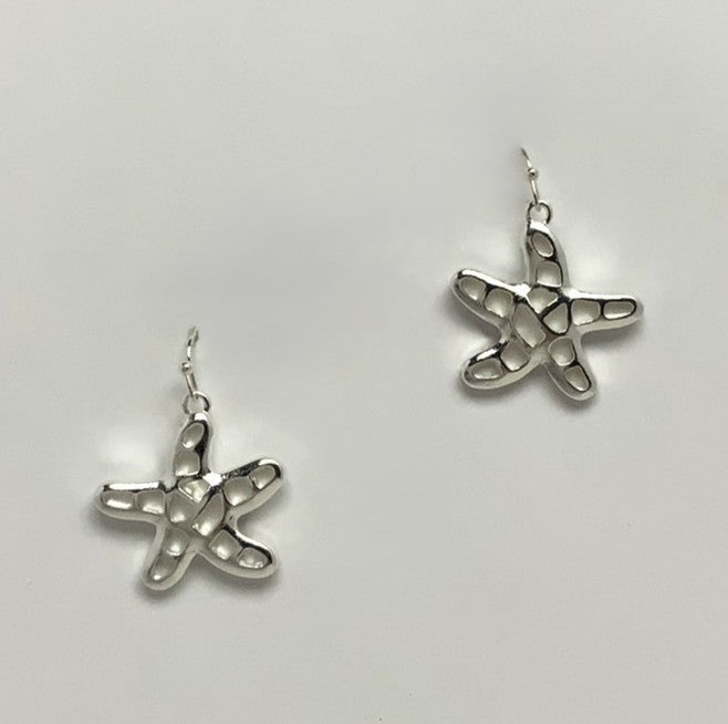 Starfish Plated Earrings