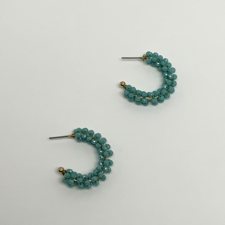 Beaded Hoop Earrings