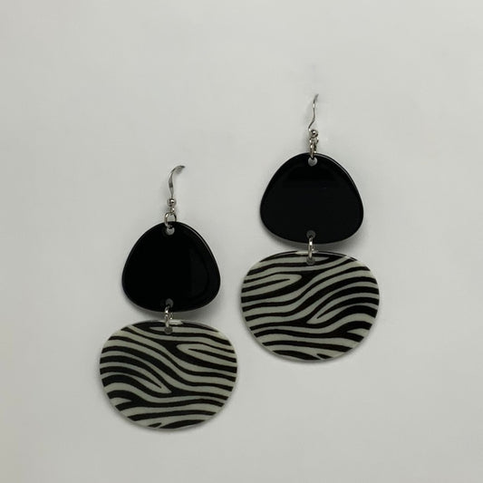 Zebra Print Earrings