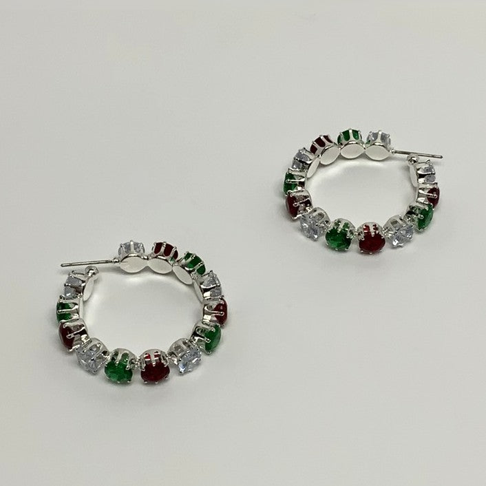 Crystal Hoop Earrings