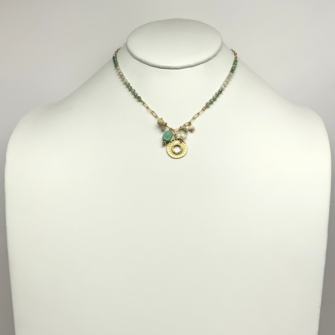 Chains and Rhinestone Necklace