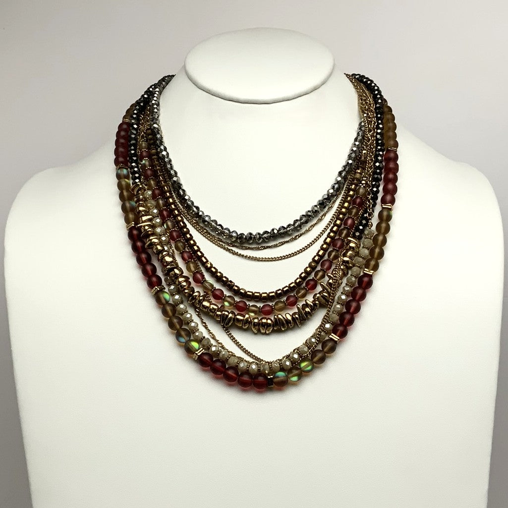 Multi Strand Crystals and Glass Beads