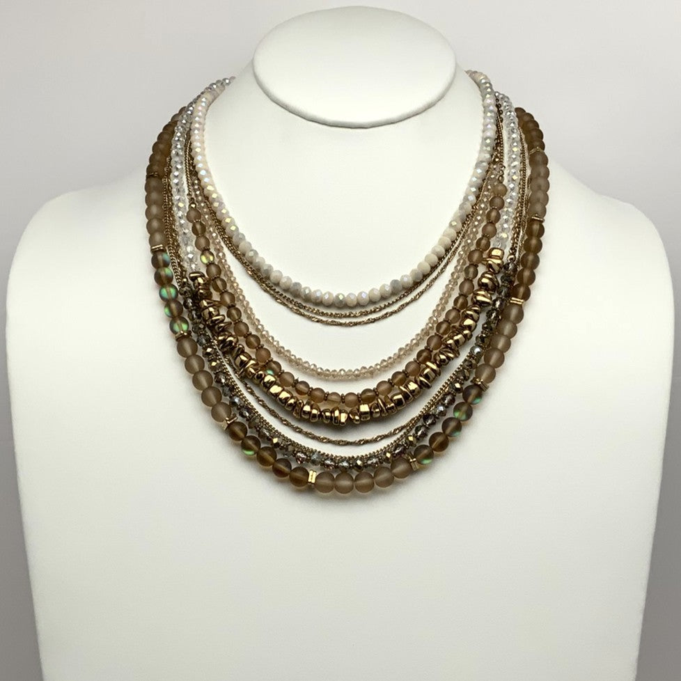 Multi Strand Crystals and Glass Beads