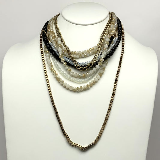 Chain Link with Pearls and Beads