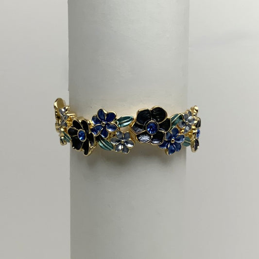 Flower Engraved Bracelet