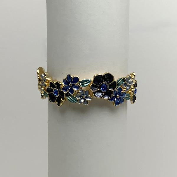 Flower Engraved Bracelet