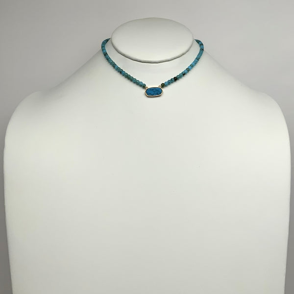 Flat Rectangle Pendant Necklace