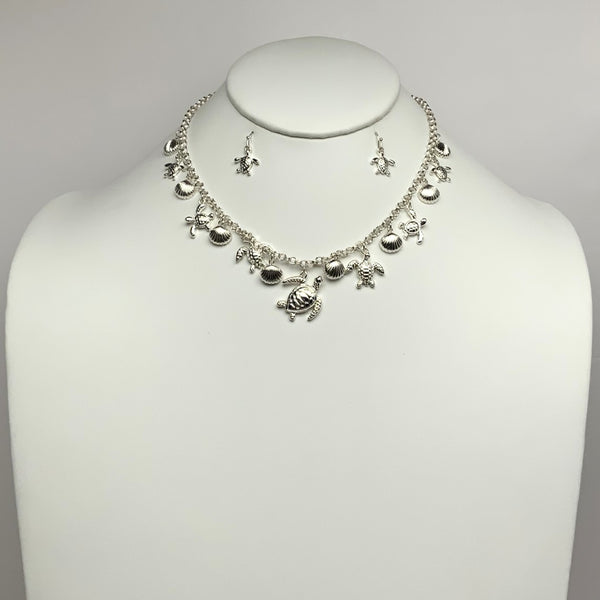 Turtle Sea-Life Charmed Necklace