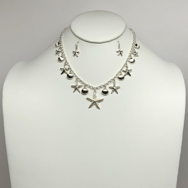 Starfishes Sea-Life Charmed Summer Necklace