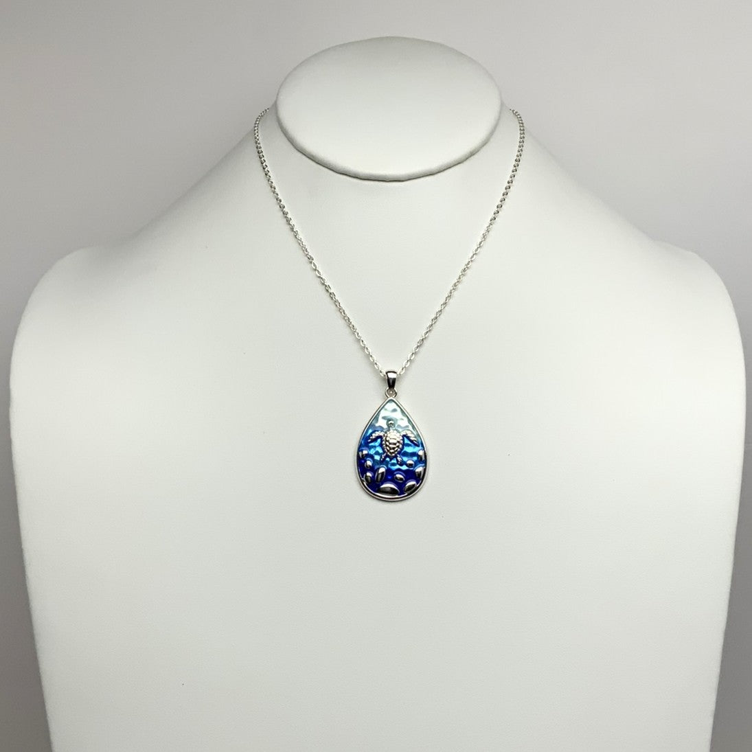 Turtle Teardrop Necklace
