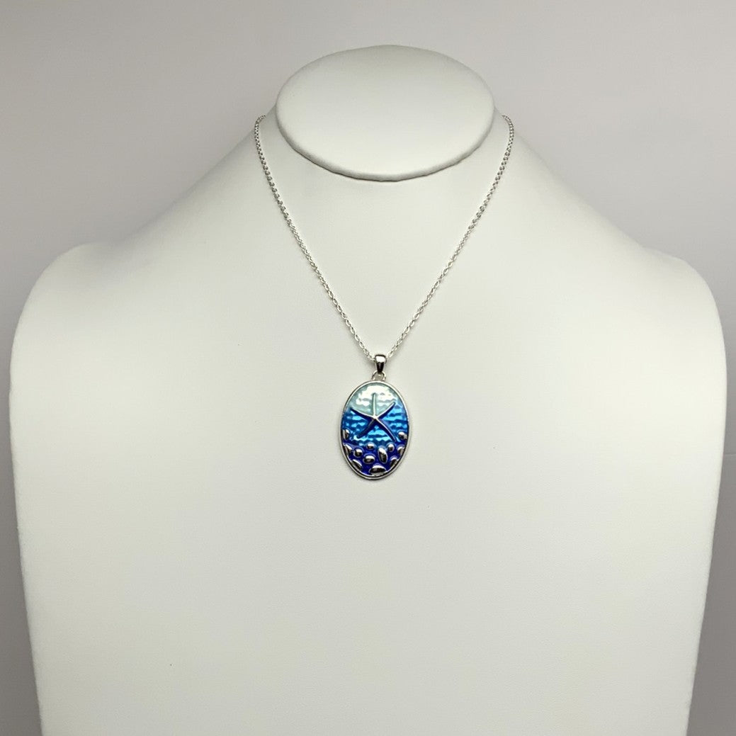 Starfish Oval Necklace