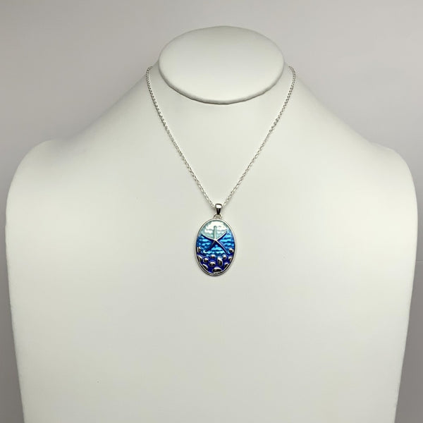 Starfish Oval Necklace