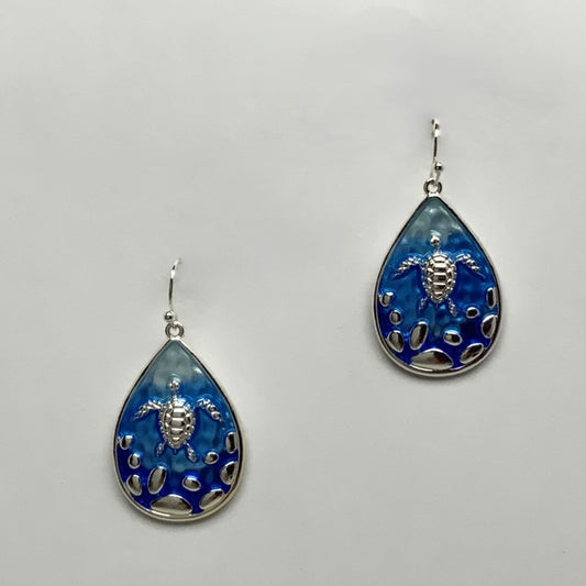 Turtle Teardrop Earrings