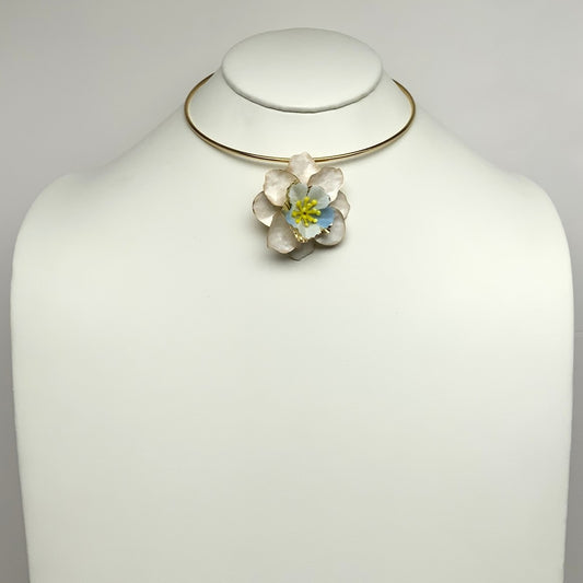 Flower Choker-Style Necklace