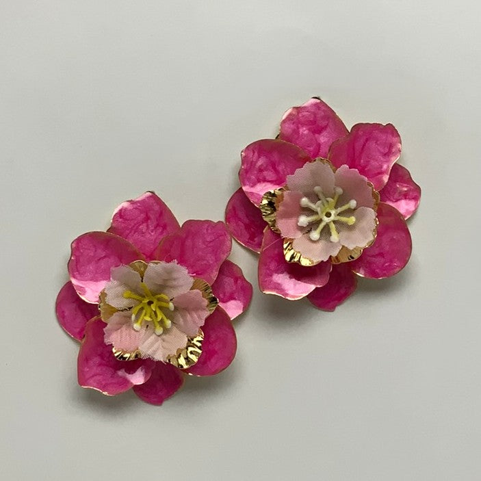 Large Flower Earrings
