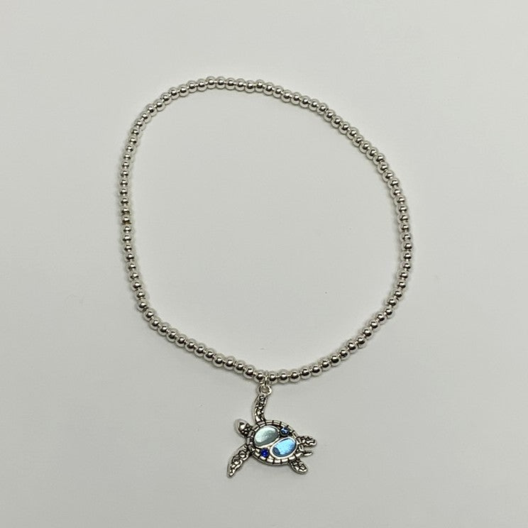 Turtle Stone Decorated Anklet