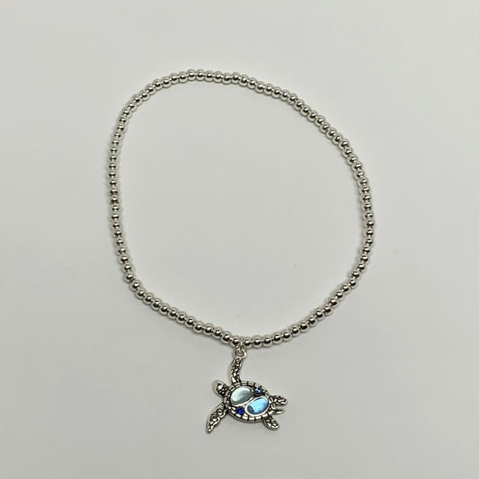 Turtle Stone Decorated Anklet