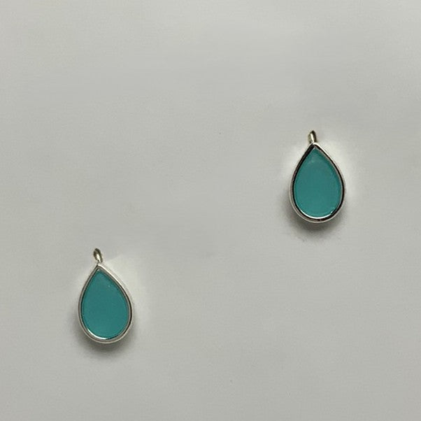 Teardrop Sea Glass Earrings