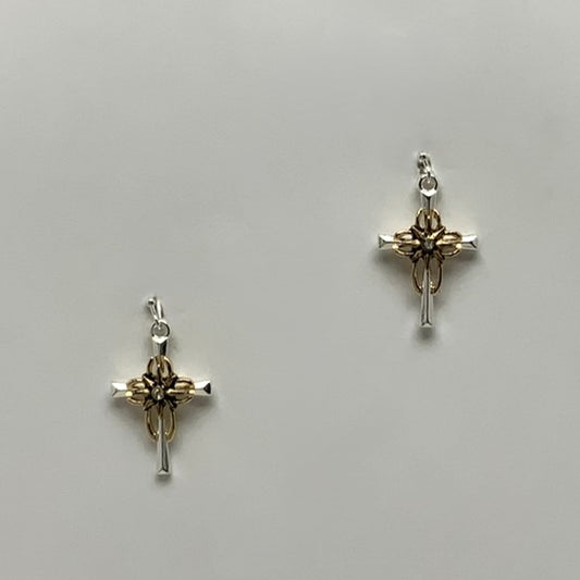 Religion Cross Drop Earrings