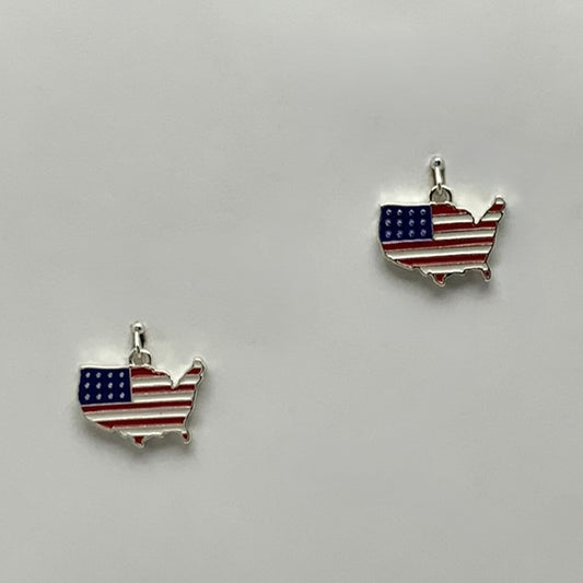 America Drop Patriotic Earrings