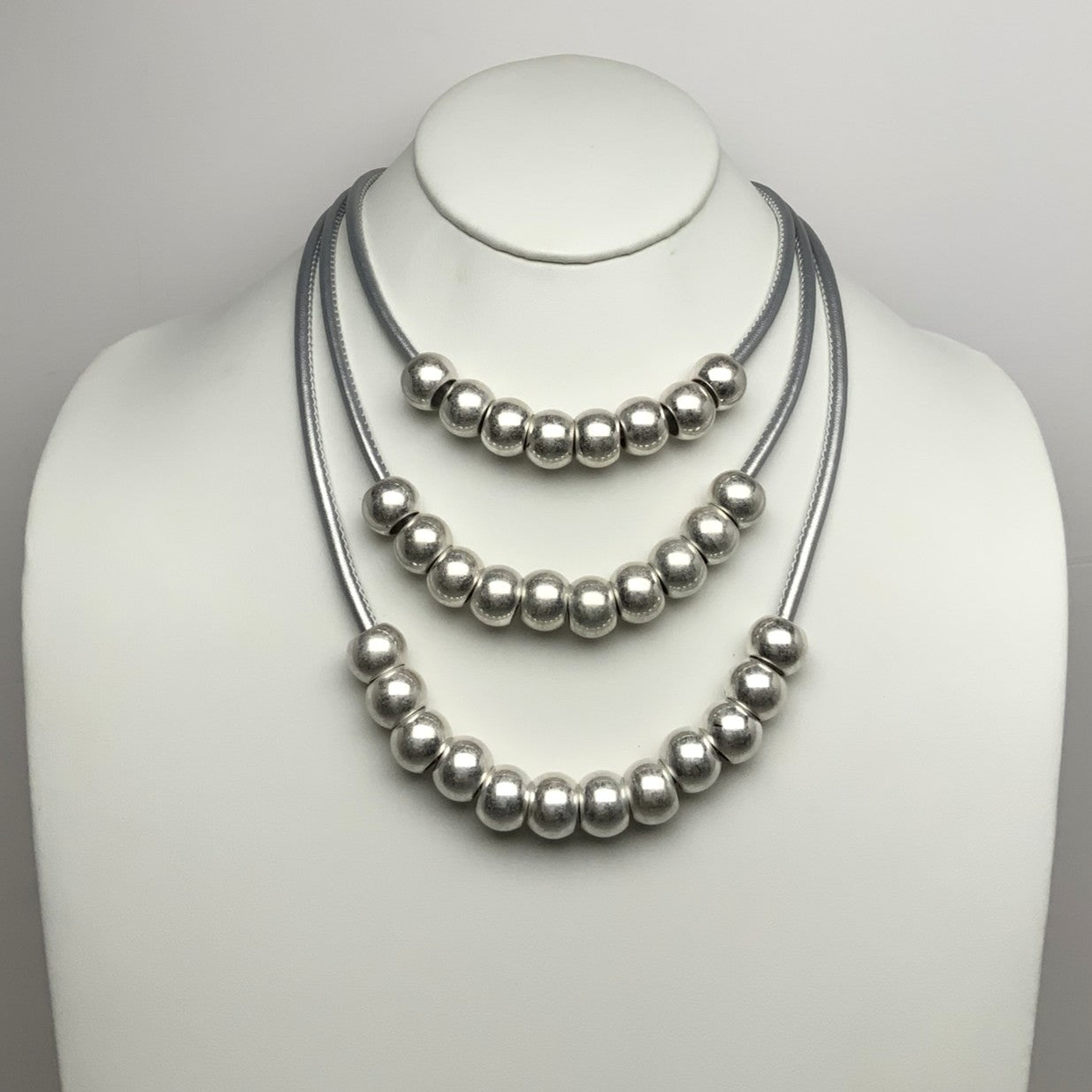 Layered Chunky Beaded Necklace