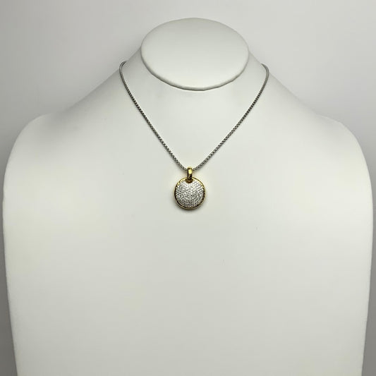 Circle Bling Pendant Necklace