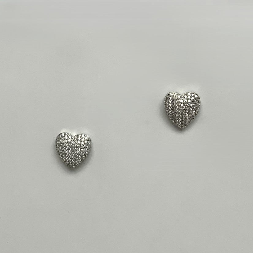 Bling Heart Earrings