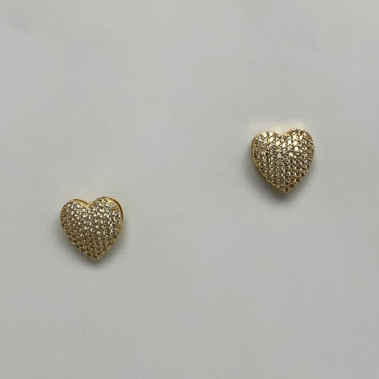 Bling Heart Earrings