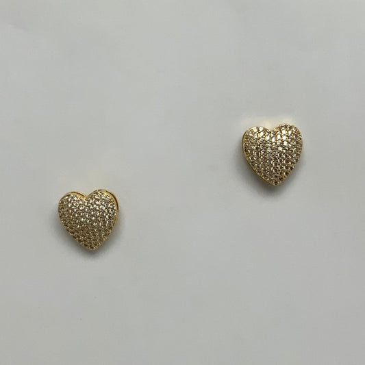 Bling Heart Earrings