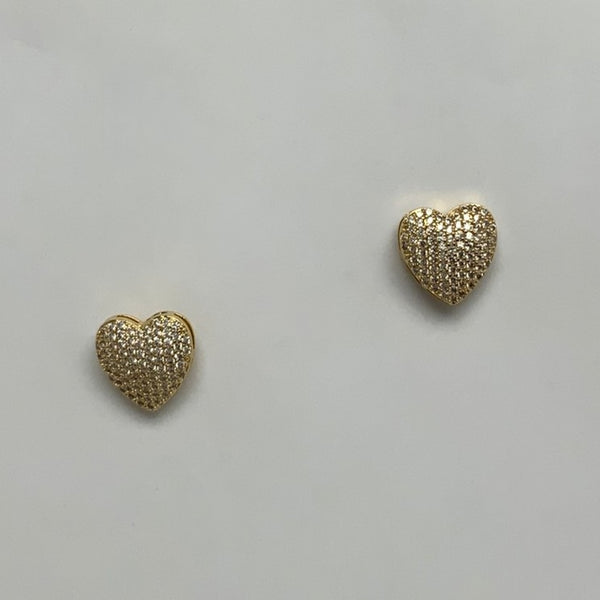 Bling Heart Earrings