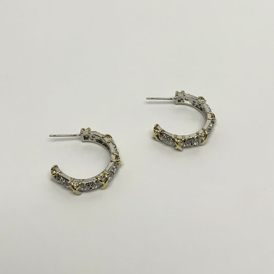 Hoop w/Diamonds Earrings