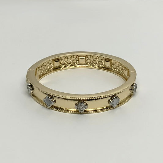 Statement Chunky Clover Bracelet