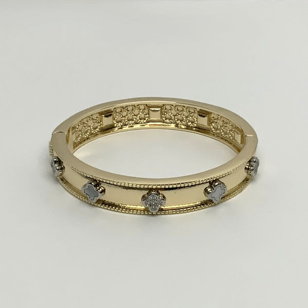 Statement Chunky Clover Bracelet