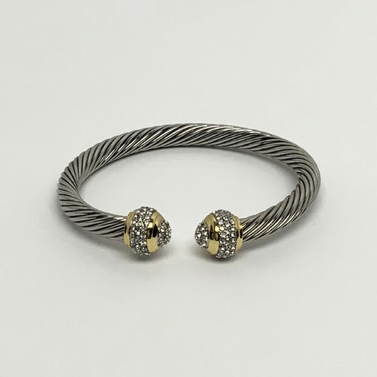Open Crystalized Ends Bracelet