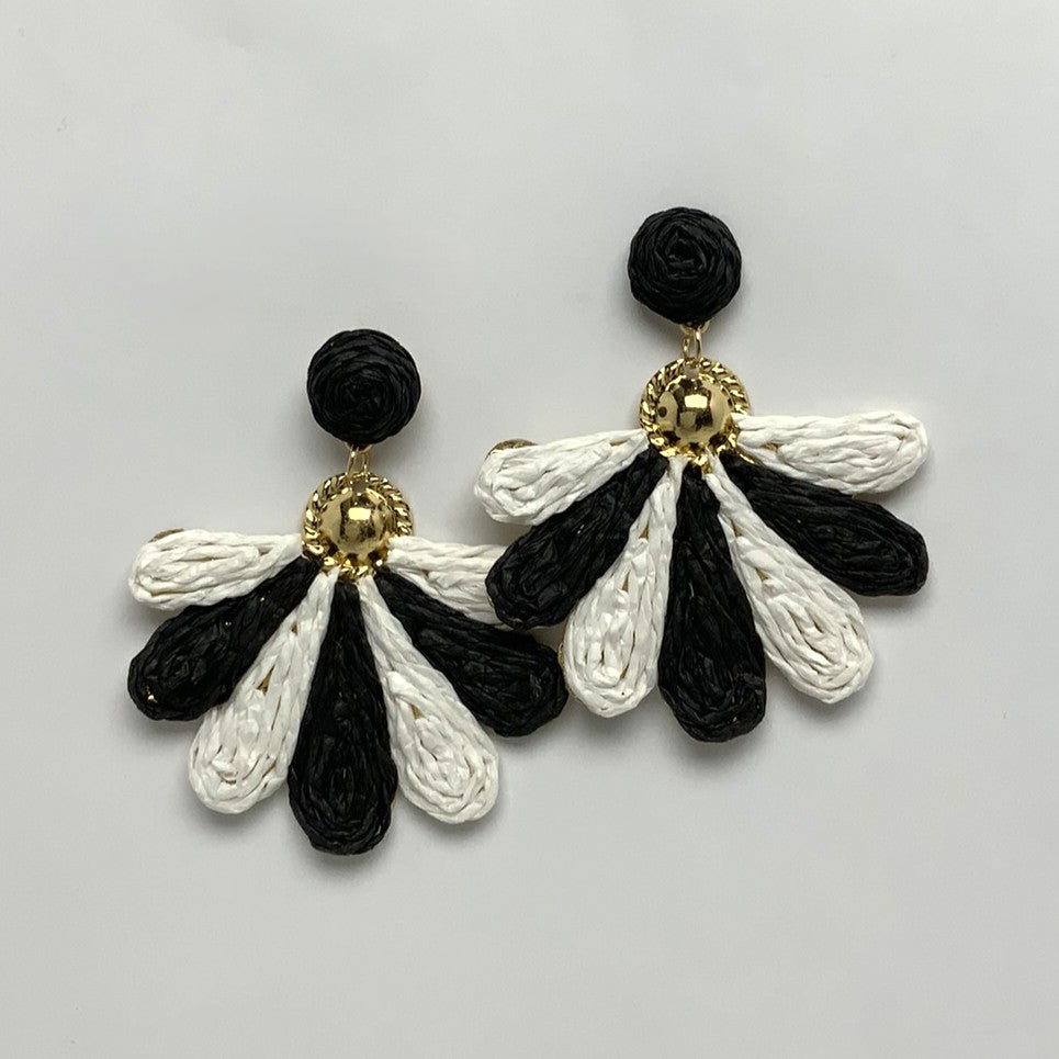 Twine Half Flower Drop Earrings