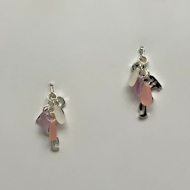 Flamingo Crystals Earrings