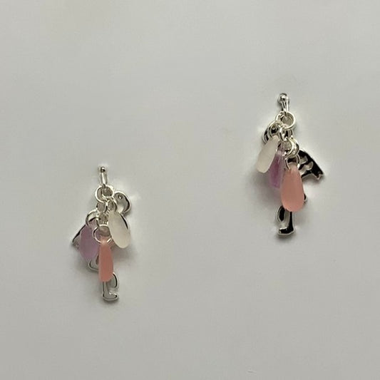 Flamingo Crystals Earrings