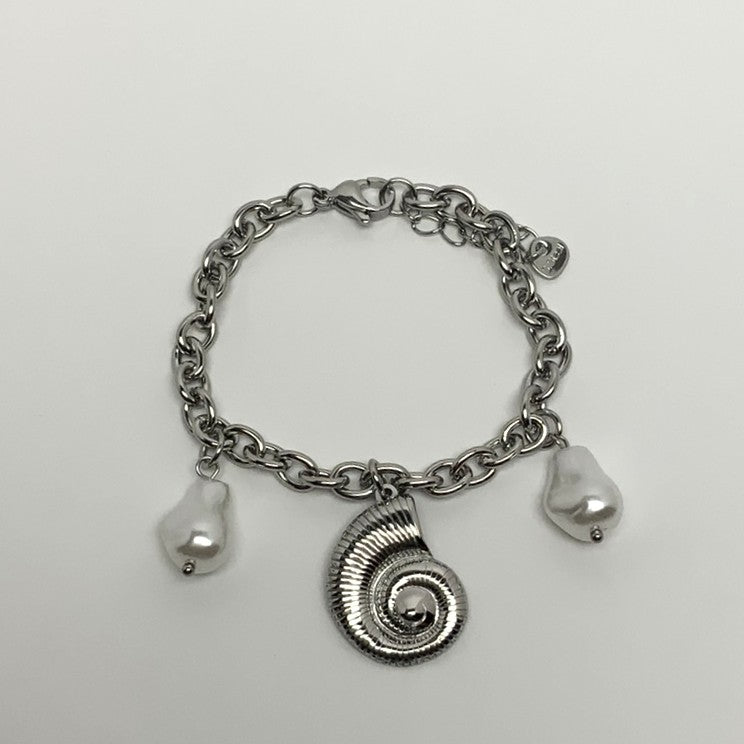 Chain Pearl Seashell Bracelet