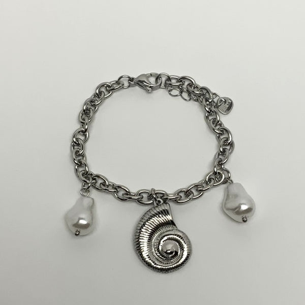 Chain Pearl Seashell Bracelet