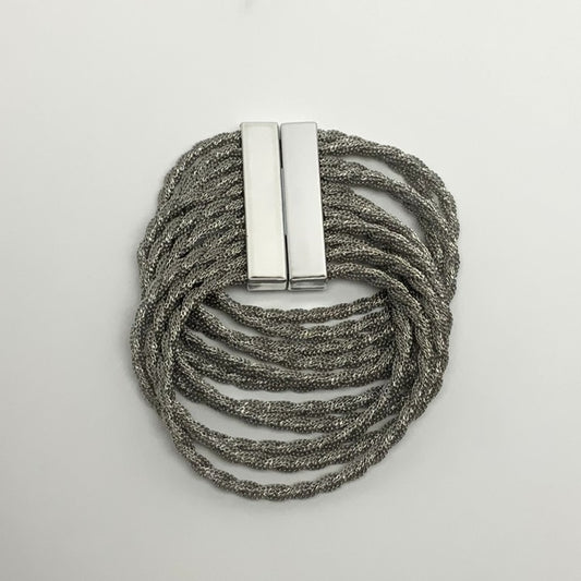 Layered Snake Chain Twist Statement Bracelet