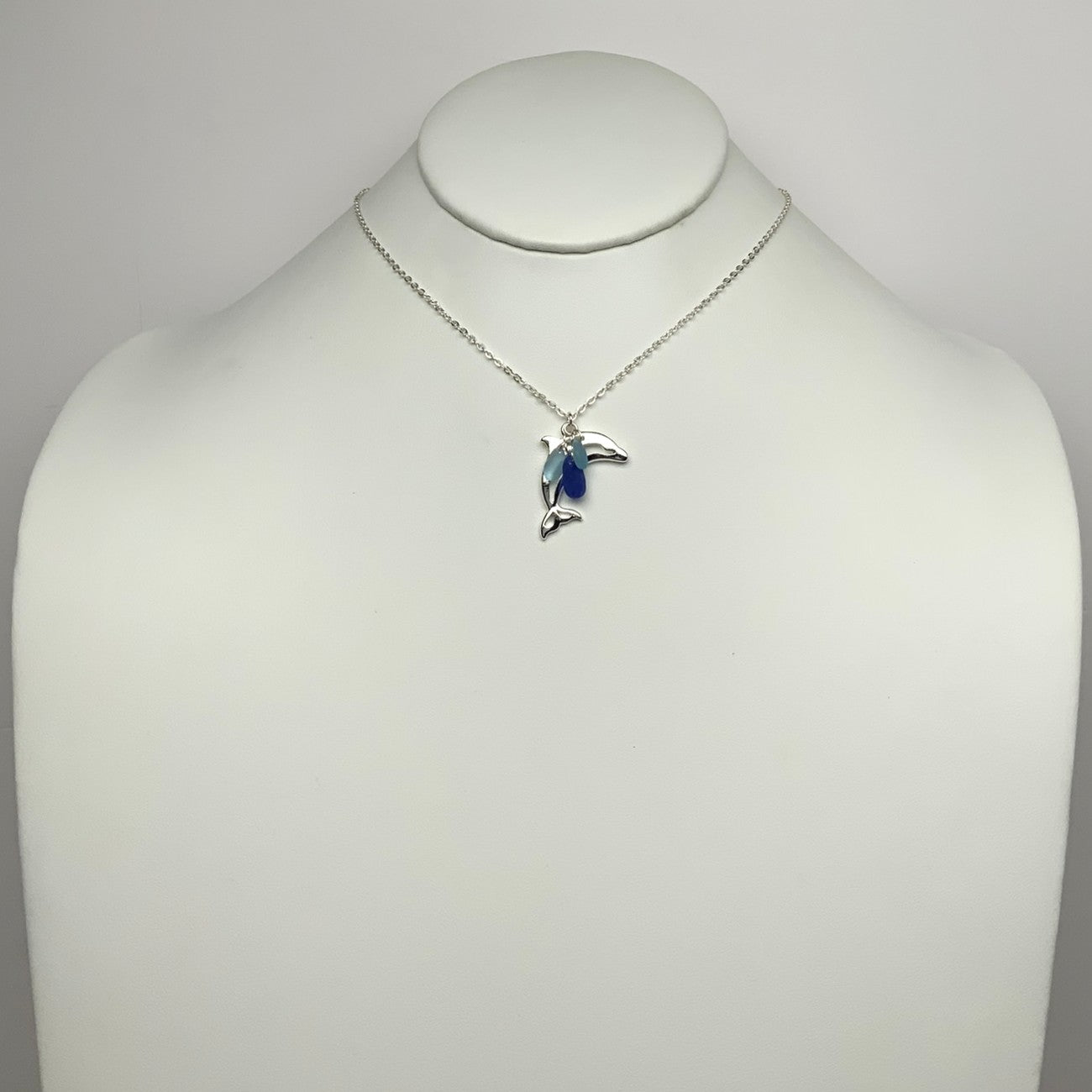 Dolphin Sea Glass Necklace