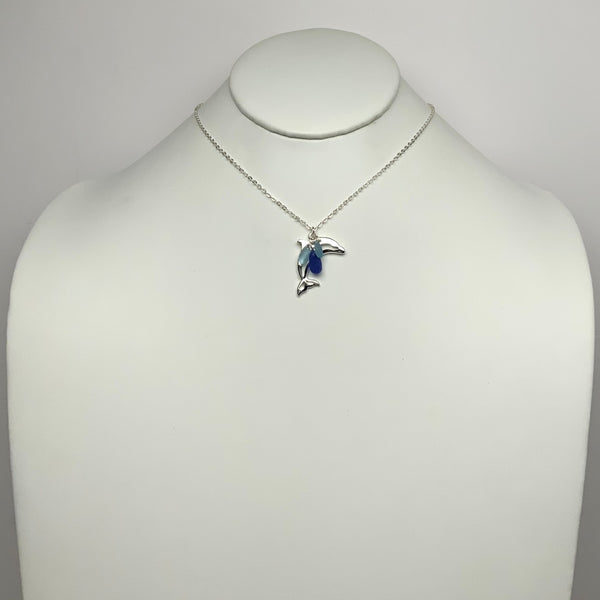 Dolphin Sea Glass Necklace