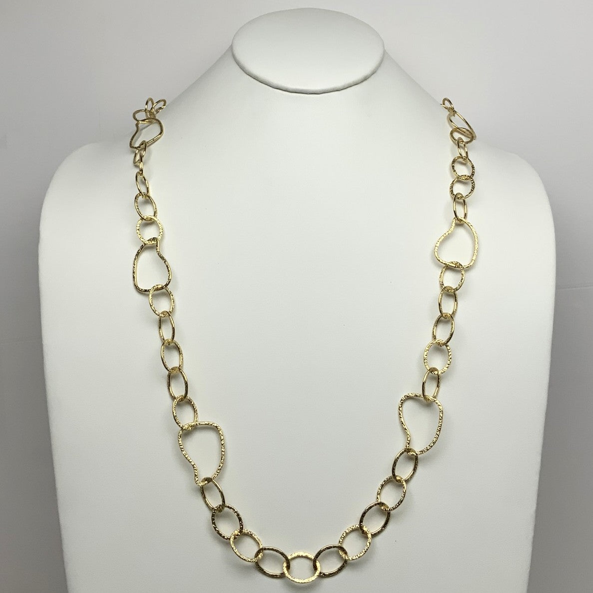 Textured Bent Chain Necklace