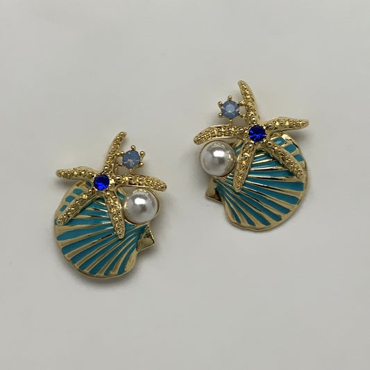 Starfish and Seashell Earrings