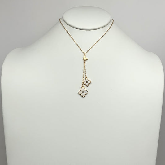 Flower Dangling Pendant Necklace