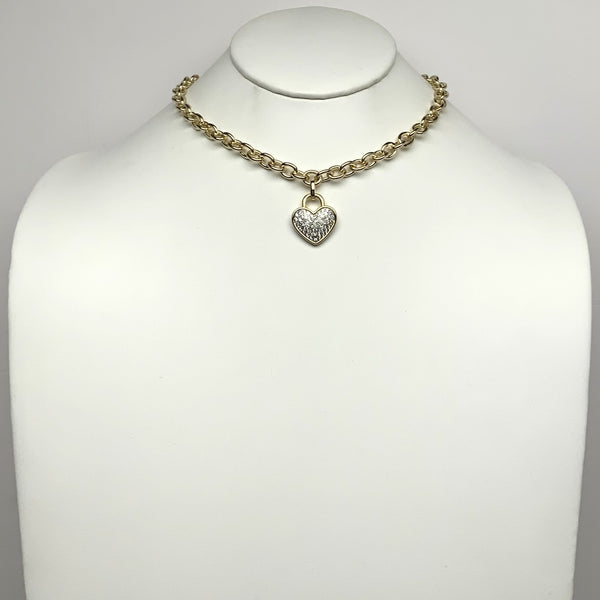 Bling Heart Necklace