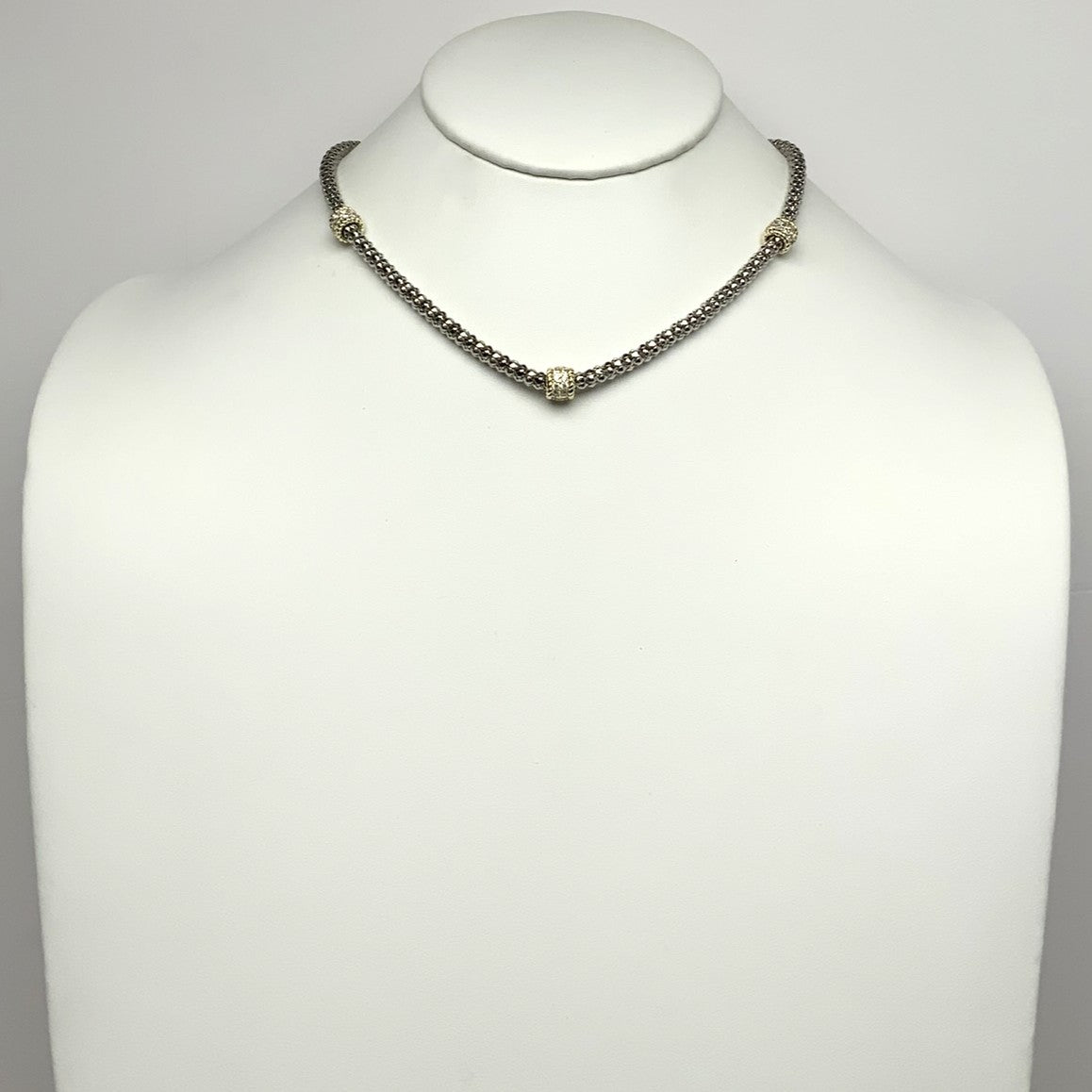 Snake Chain w/Bling Beads Necklace