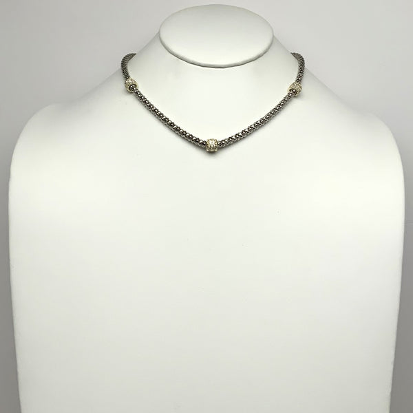 Snake Chain w/Bling Beads Necklace
