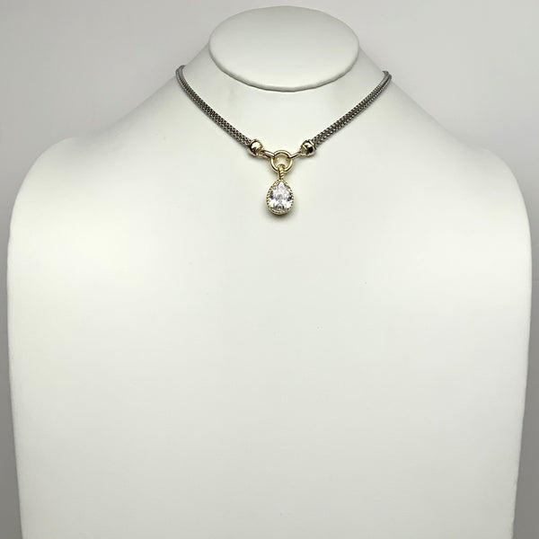 Teardrop Designed Pendant Necklace