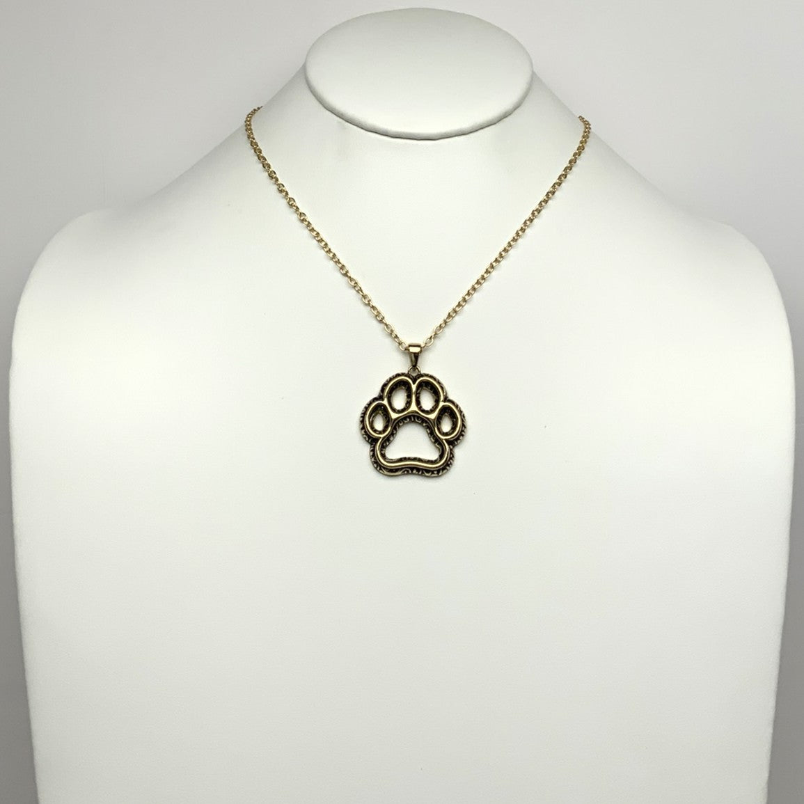 Paw Print Pendant Necklace